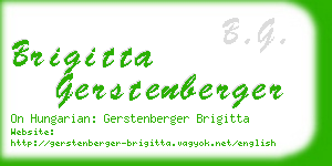 brigitta gerstenberger business card